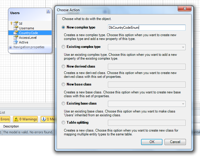 Adding a complex type